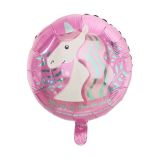 Folieballon Unicorn Happy Birthday Roze