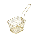 Mini Frituurmandje Klein Goud