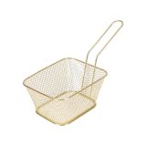 Mini Frituurmandje Groot Goud