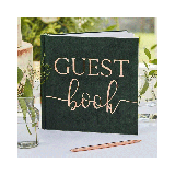 * Gastenboek Velvet Groen Ginger Ray