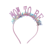 Glitter Diadeem Mom To Be Roze