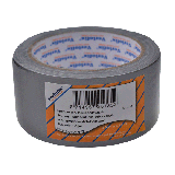 Grijze Klus Reparatie Tape 50mm breed, rol van 25 meter, geschikt voor klussen en hobbyprojecten.