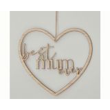 Houten Hanger Best Mum Ever Ginger Ray