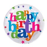 Dessert Bord 'Happy Birthday' Ster (10st)