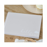 Gastenboek Hello Baby Wit Hardback Ginger Ray