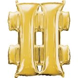 Folie Ballon # Goud 40cm