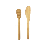 Houten Honinglepel en Stokje - 15cm