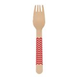 Houten Vorken Rood