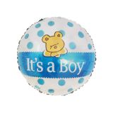 Folieballon It's a Boy Beer Blauw (45cm)