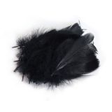 Decoratie Veren Zwart (±50st)
