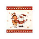 Servetten Kerstman & Rendier (20st)