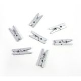 Mini Knijpertjes Zilver (24st)