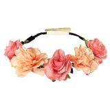 Haarband Bloemen Perzikroze