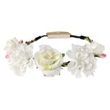 Haarband Bloemen Wit