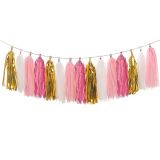DIY Tassel Garland Roze/Goud