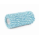 Bindtouw Katoen Blauw/Wit (100m)