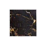 Servetten Marble Zwart/Goud (20st)