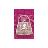 Handtasje Metaaldraad Zilver 