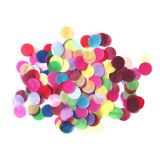 Zijdevloei confetti multikleur