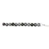 Kerstballen Zwart/Zilver 50mm (12st)