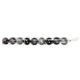 Kerstballen Zwart/Zilver 60mm (9st)