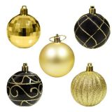 Kerstballen Black & Gold