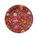 Kartonnen Kerst Bordjes - 18 cm - 10 stuks