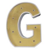Letterlamp 'G' Metallic Goud