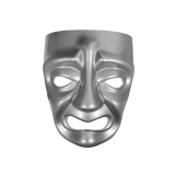 Komedie Masker Zilver