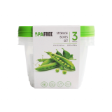 Voorraaddoosset Groen 1360ml (3st) 