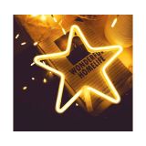Neon LED Lamp Ster Geel