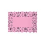 Onderlegger 19x30cm Roze (10st)