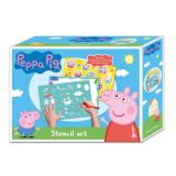 Stencil set Peppa Pig