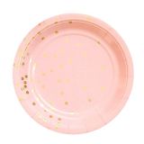 Borden 'Gold Dots' Pastel Roze (10st)