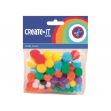 Pompons Gekleurd (78st)