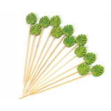 Cocktailprikkers Blad Hout (24st)