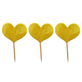 Prikkers Hartjes Glitter Goud (12st)