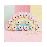 Regenboog Donut Wall Ginger Ray