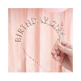 * Diadeem Birthday Girl Roségoud Ginger Ray 