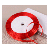 Satijnlint 6mm Rood