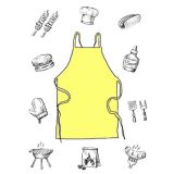 Wegwerp Schort 3-Delig Geel