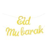 Slinger Eid Mubarak Script Goud