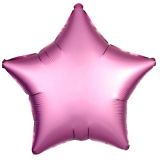Folieballon Ster Matte Roze