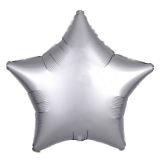 Folieballon Ster Matte Zilver