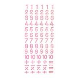 Strass Cijfers Roze (84st)
