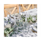 Glazen Fles Kandelaars met kaarsen Ginger Ray