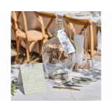 Alternatief Gastenboek Glazen Vaas Ginger Ray