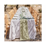 Tafelloper Drapeerstof Sage Groen Ginger Ray