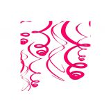 Deco Swirls Donkerroze