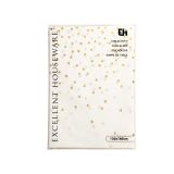 Tafelkleed Wit met gouden sterren 